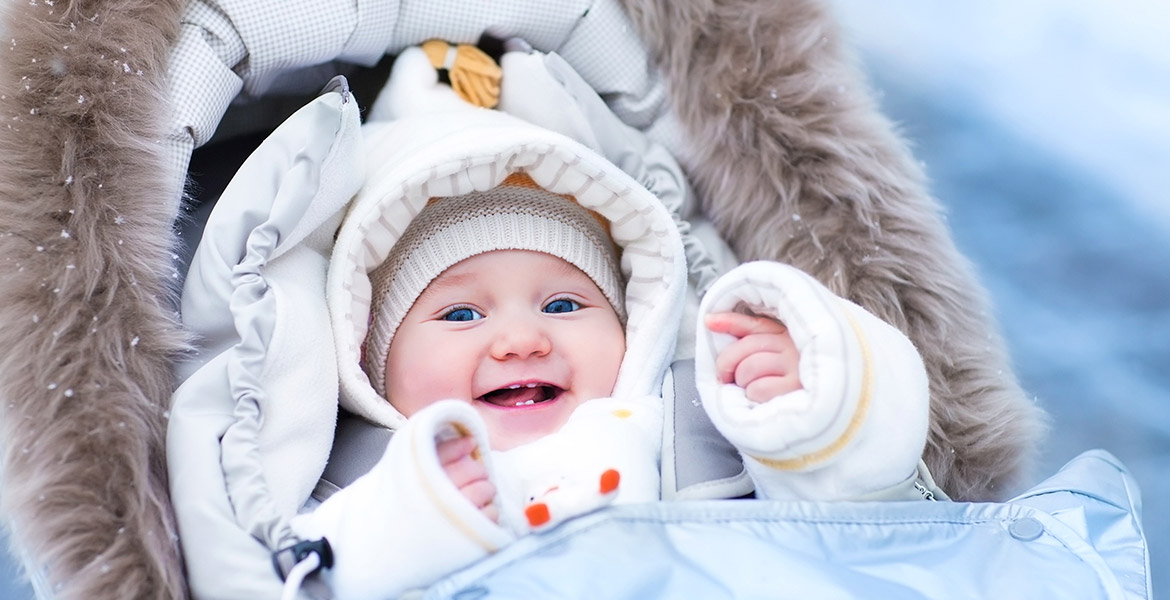 Écharpe pour protéger bébé en hiver