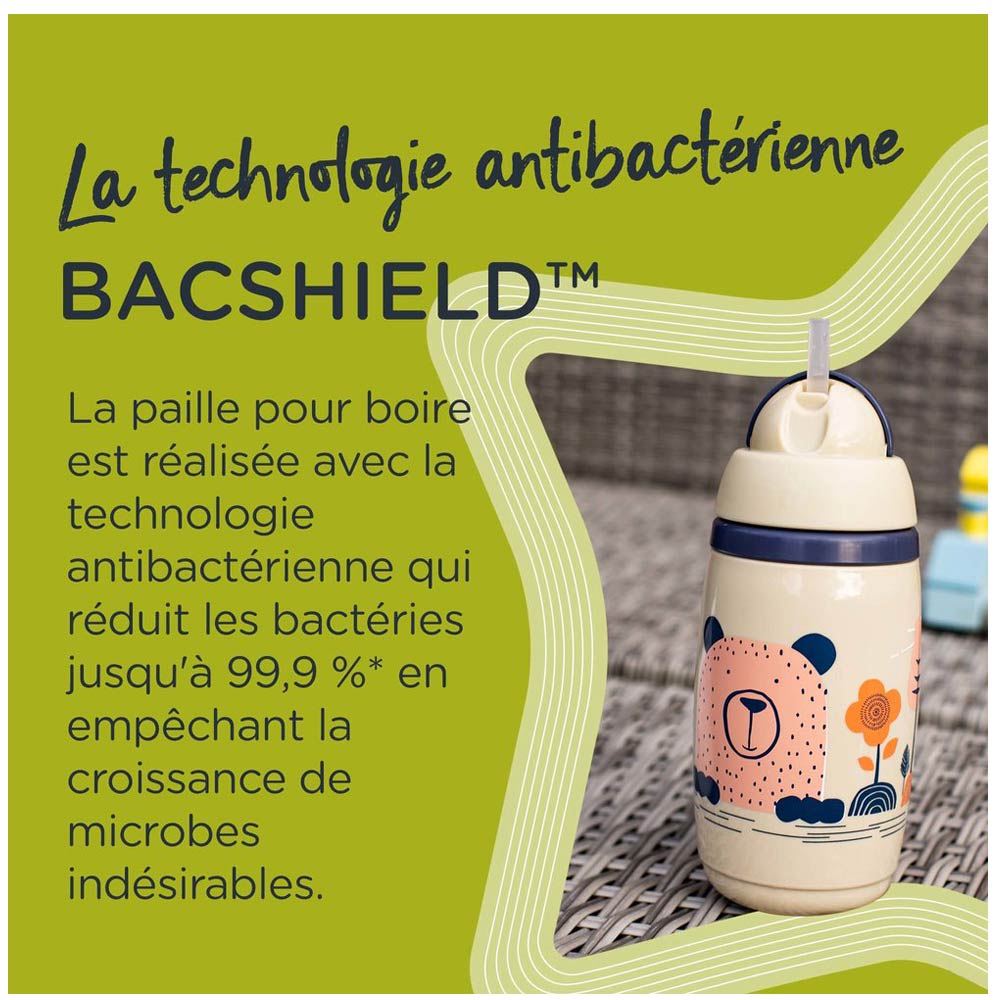 Tasse isotherme à paille Tommee Tippee