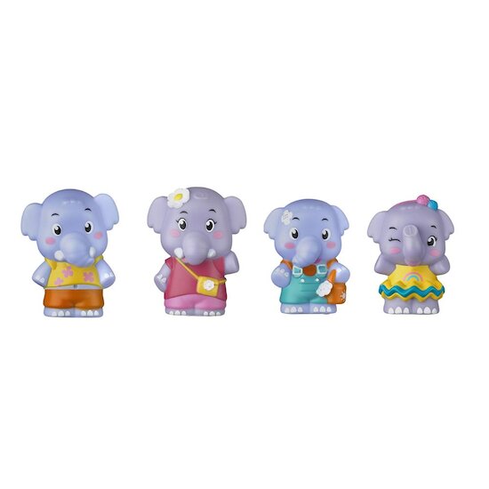 Sophie la girafe Lot De 4 Personnages Famille Eléphant Multicolore 