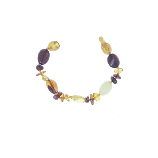 BalticWay Bracelet enfant en ambre de la Baltique - forme hybride Mix 13 cm