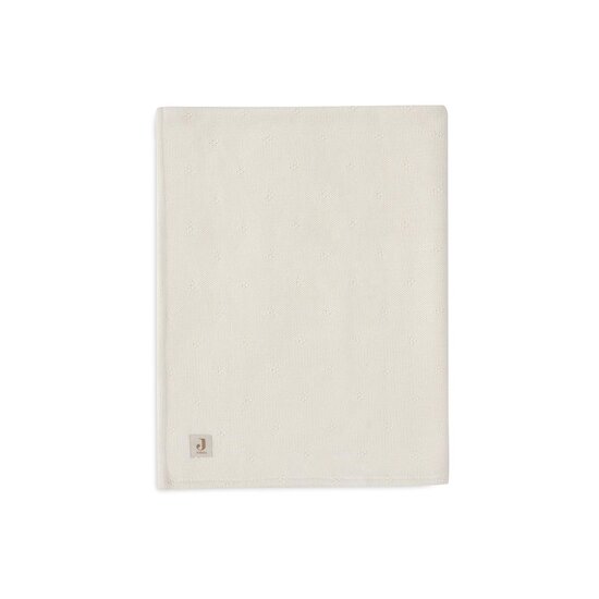 Jollein Couverture Berceau Cosy Knit Velvet Ivory 75x100 cm