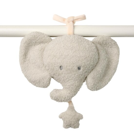 Nattou Peluche musical Teddy Tête Elephant Gris 