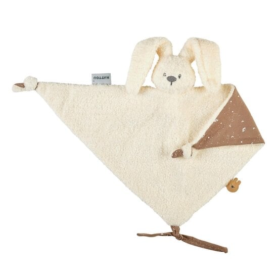 Nattou Maxi doudou Lapidou Teddy Glow Blanc 