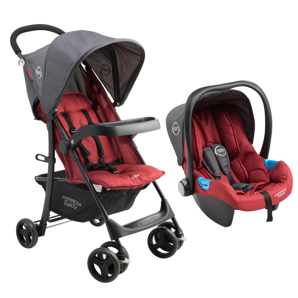 Pack poussette duo Travel Light ROUGE Formula Baby