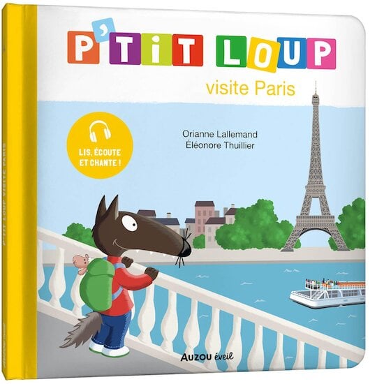 Auzou Livre P'tit loup visite paris Multicolore 