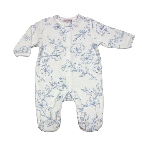 Les Chatounets Pyjama Liberty Bleu 0 mois