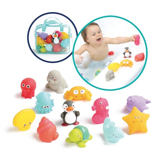 Jouets de bain pour bébé 6 à 12-18 mois, jouets de baignoire pour  tout-petits (