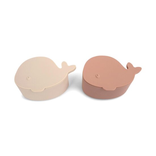 BB&Co Set de 2 mini boîtes à goûter Christian la Baleine Blush 