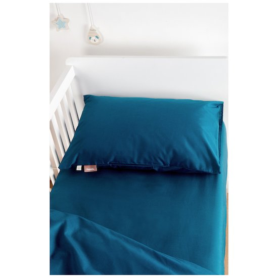 Housse de couette 100x140 cm avec taie 40x60 cm bleu NATTOU, Vente en ligne  de Parure de lit bébé