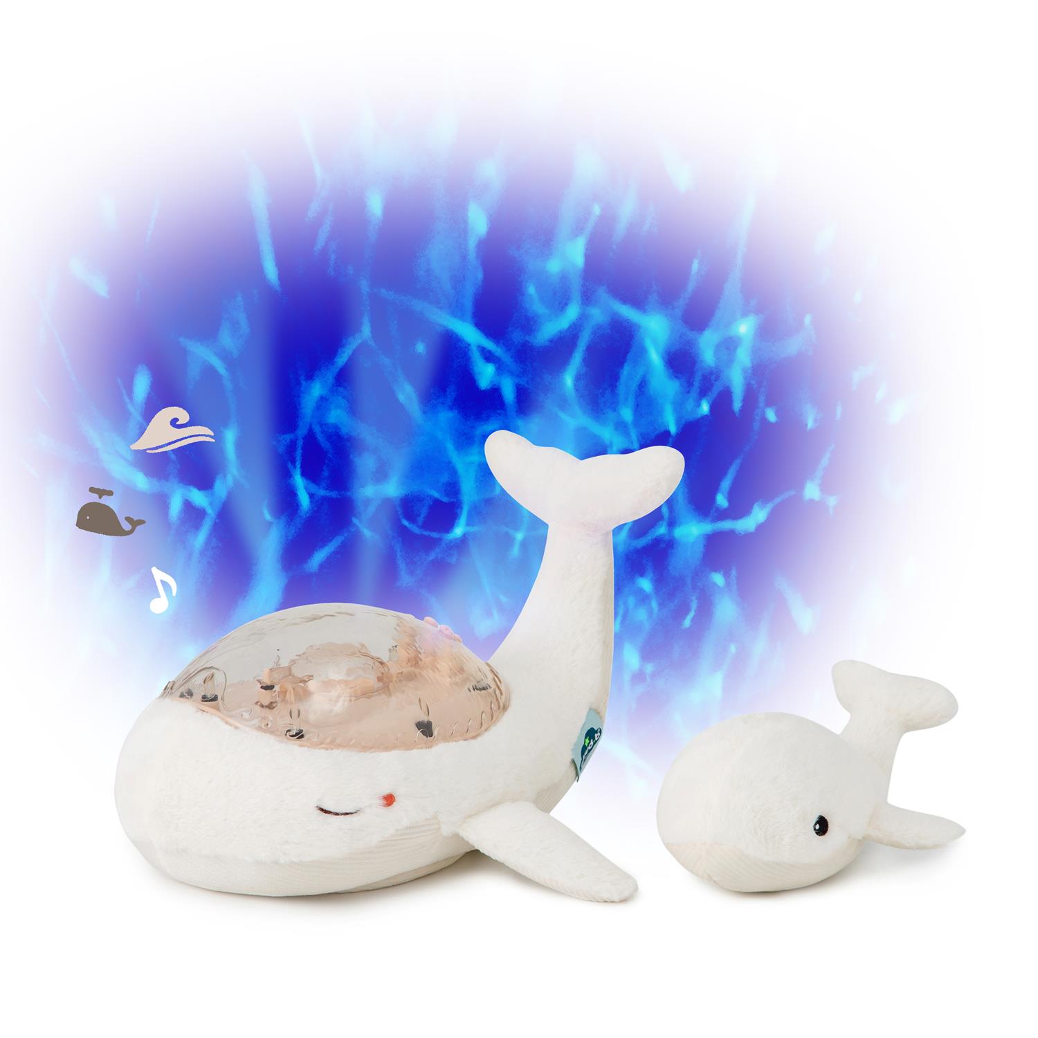 CLOUD B - Peluche veilleuse Tranquil Whale BLANC Cloud b