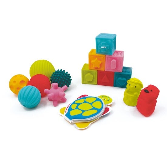 Ludi Coffret d'éveil sensoriel Multicolore 