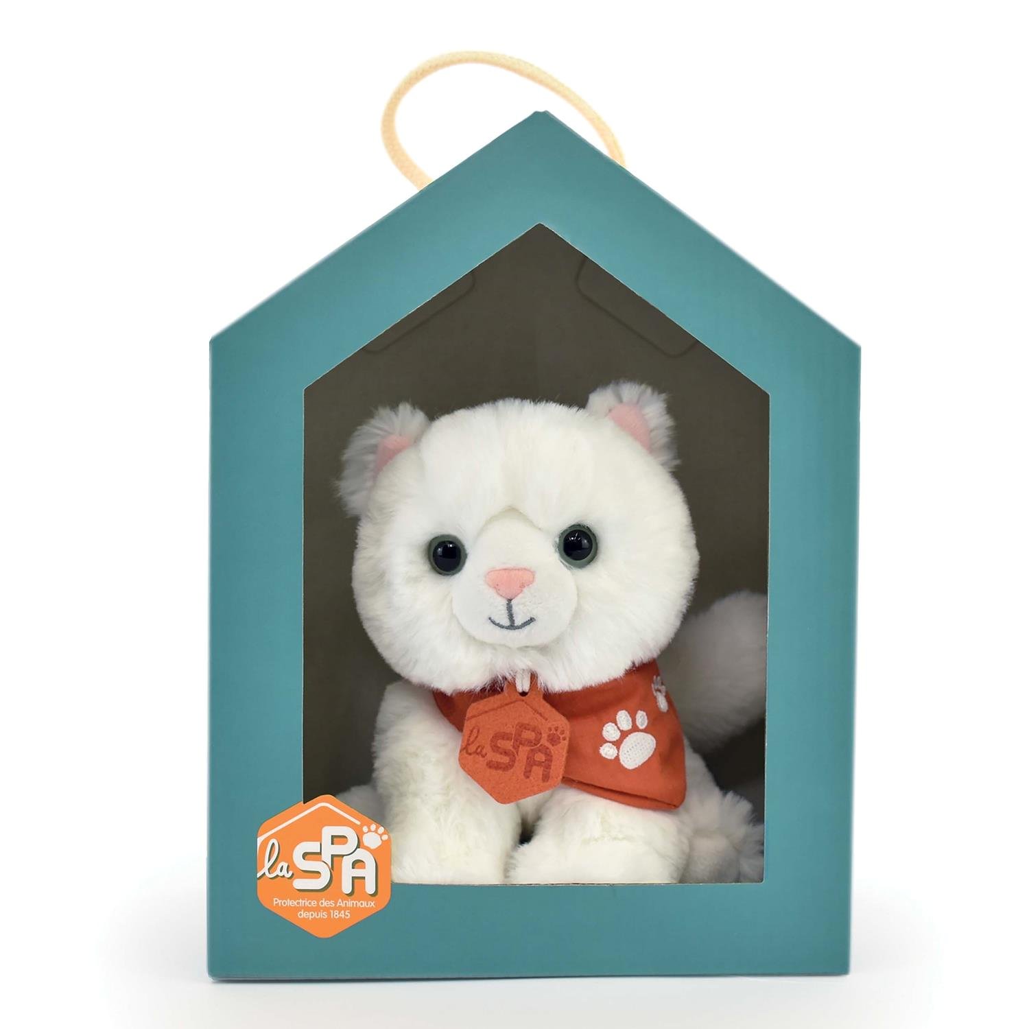 HISTOIRE D'OURS - Peluche chat MM BLANC Histoire d'Ours