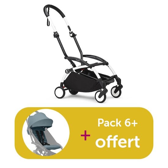 Stokke Chassis YOYO³ Blanc acheté = Pack 6+ coloris Aqua offert  