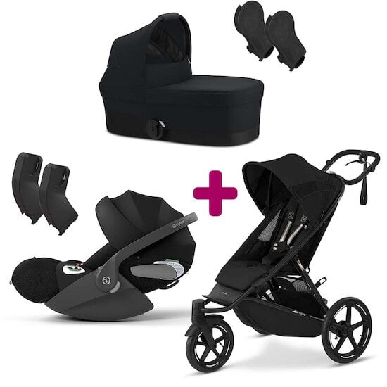 Poussette confortable 3 en 1 pack poussette coque nacelle bebe adbb