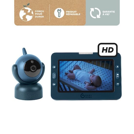 Babymoov Babyphone vidéo yoo master + hd Bleu 