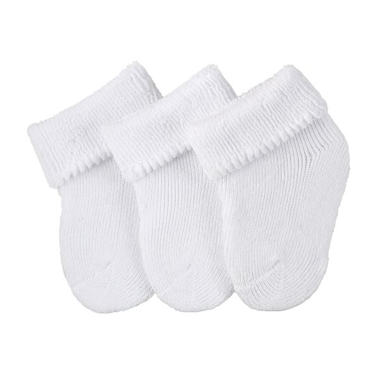 Sterntaler Chaussettes nouveau-né Pack 3 blanc 