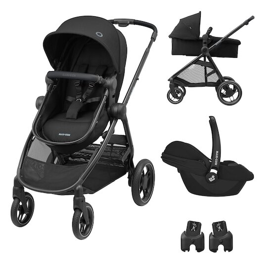 Maxi Cosi Poussette Zelia3 Set Zelia/Cabriofix/Adpt Black 