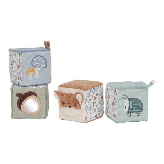 Little Dutch Lot de 4 cubes doux   Forest Friends 