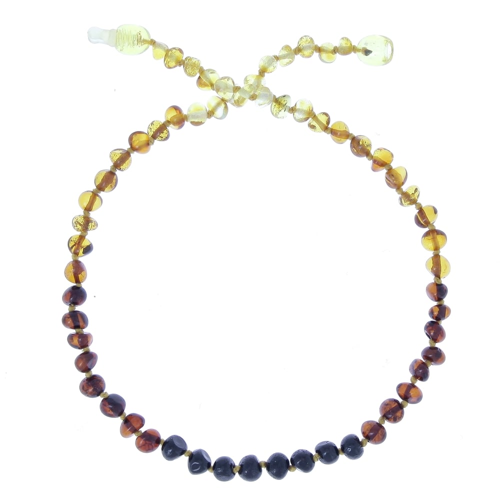 BalticWay - Collier enfant en ambre de la Baltique - forme baroque MULTICOLORE BalticWay