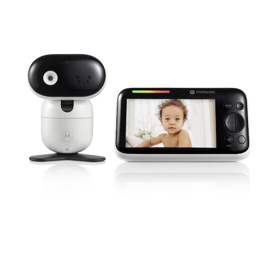 Motorola Ecoute bébés Ecran 5” Caméra orientable PIP1510 Blanc / Noir 