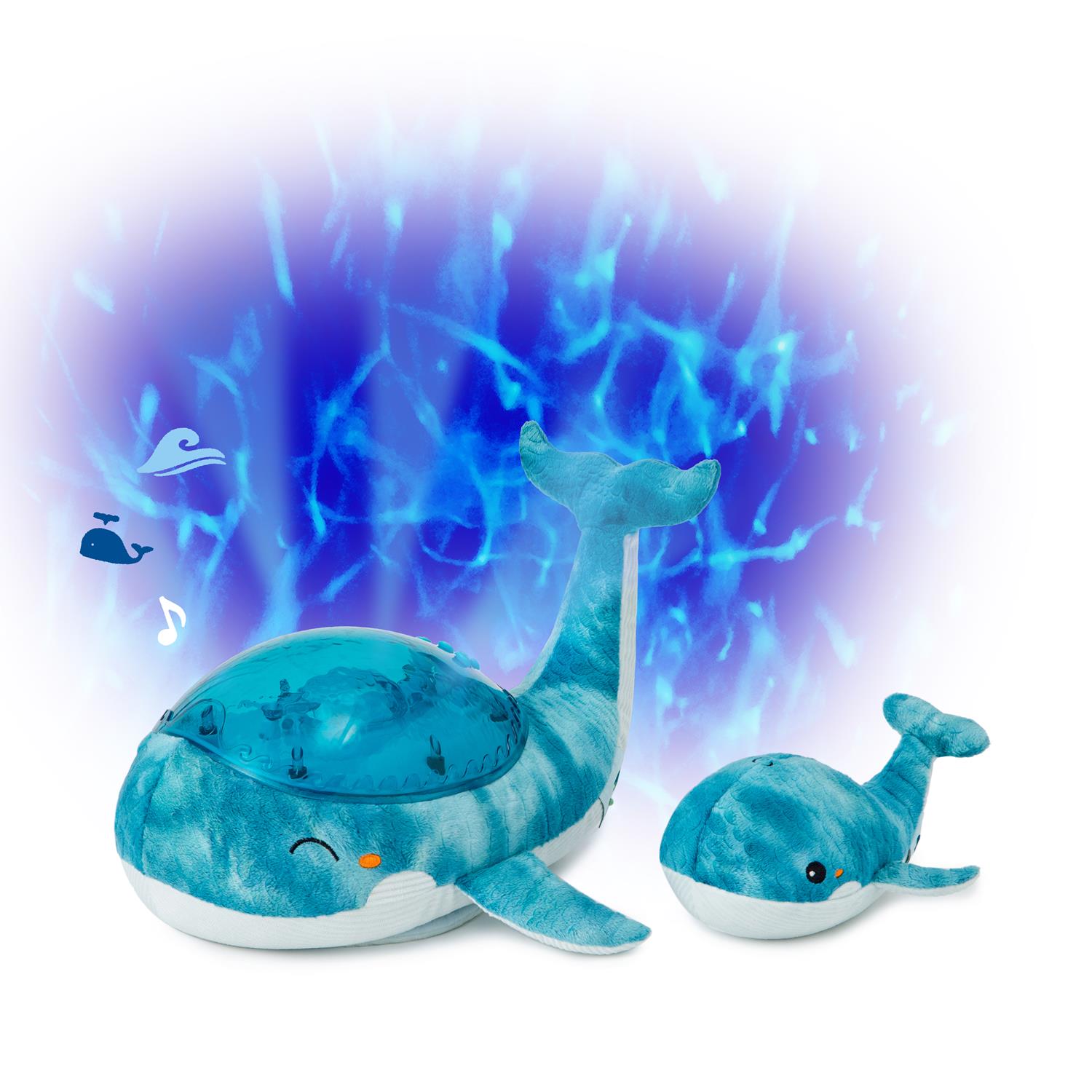 CLOUD B - Peluche veilleuse Tranquil Whale BLEU Cloud b