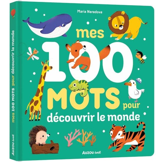 Auzou Livre Mes 100 mots pour découvrir le monde Multicolore 