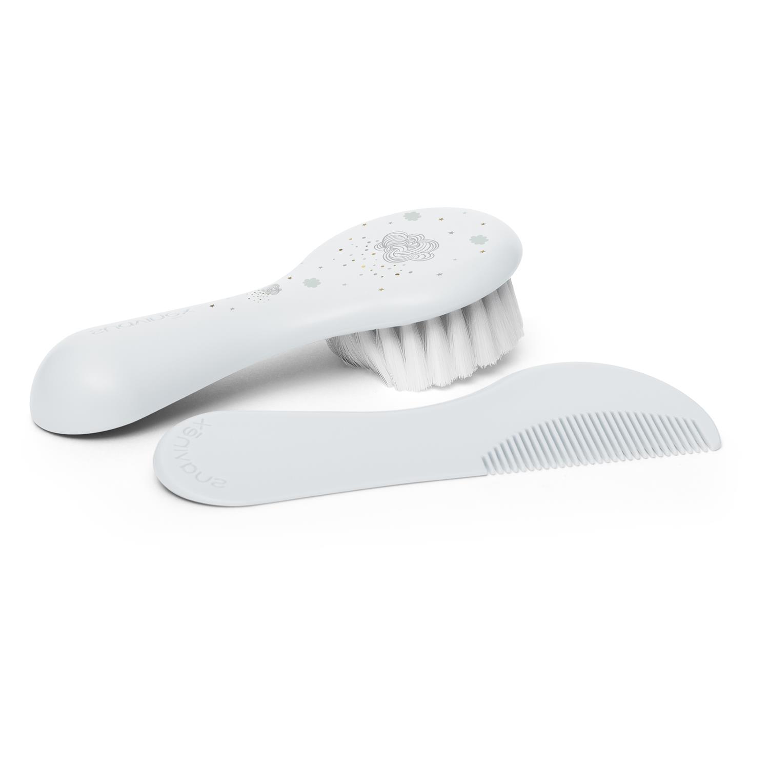 Brosse et peigne BLEU Suavinex