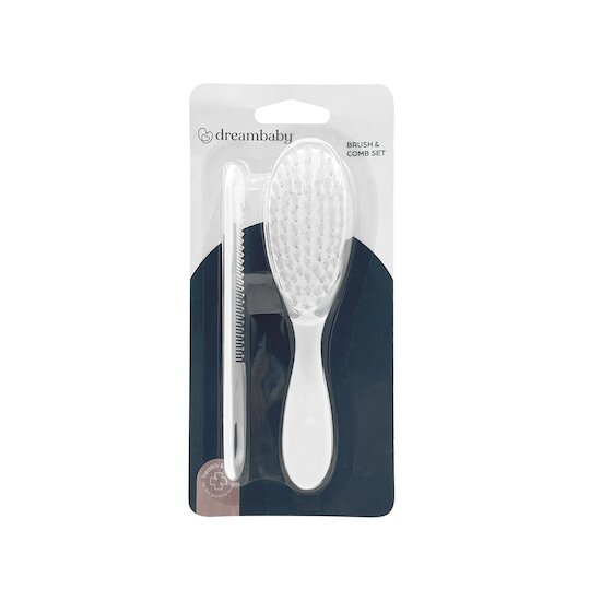 Dreambaby Ensemble brosse et peigne Blanc 