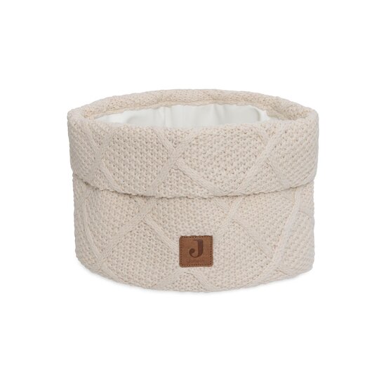 Jollein Panier de rangement Check Knit Oatmeal 