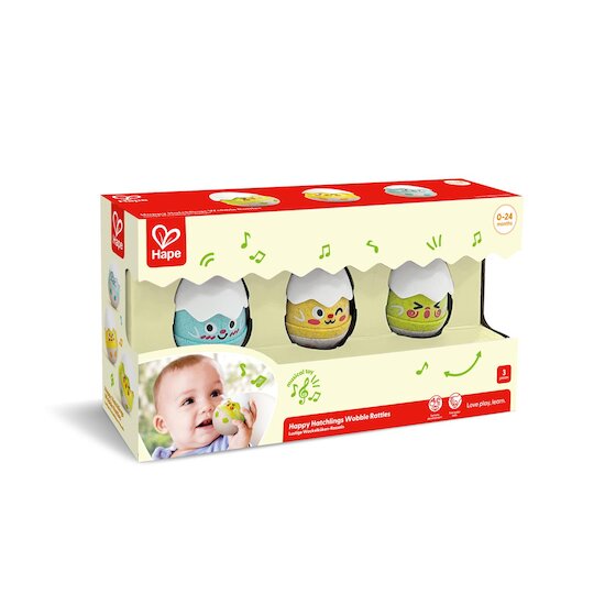 Hape Set de 3 hochets poussins Multicolore 