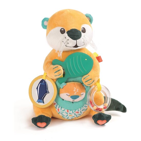 Ludi Peluche d'activités maman loutre Multicolore 