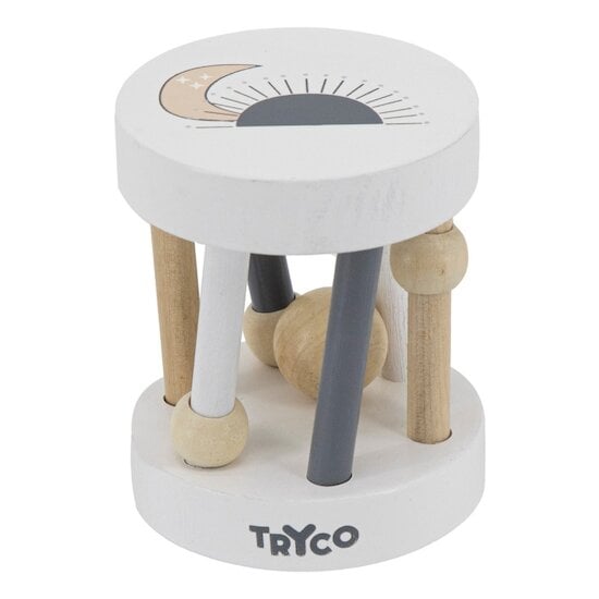 Tryco Rouleau hochet en bois bois coloré 