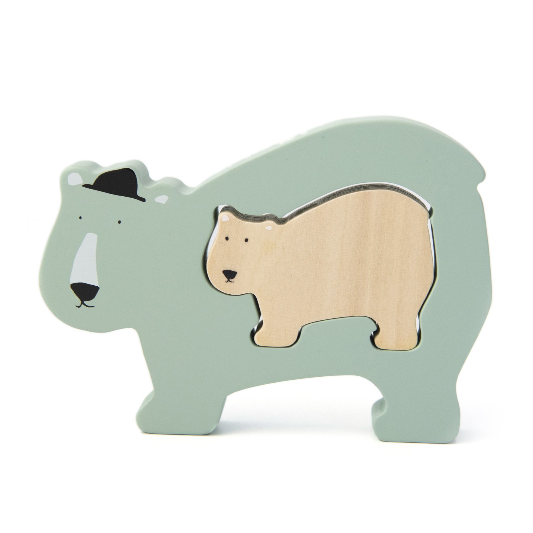 Puzzle bébé en bois - Mr. Polar Bear MULTICOLORE Trixie