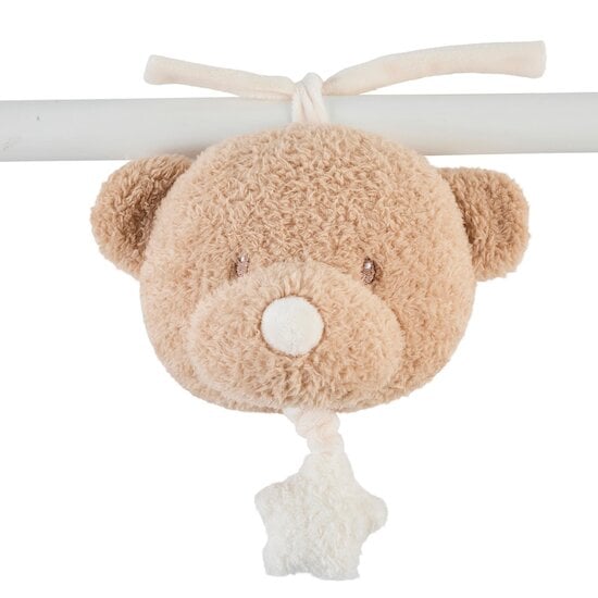 Nattou Peluche musical Teddy Tête Ours Caramel 