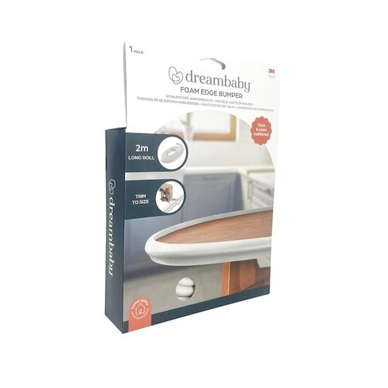 Dreambaby Rouleau protection des bords en mousse Gris 