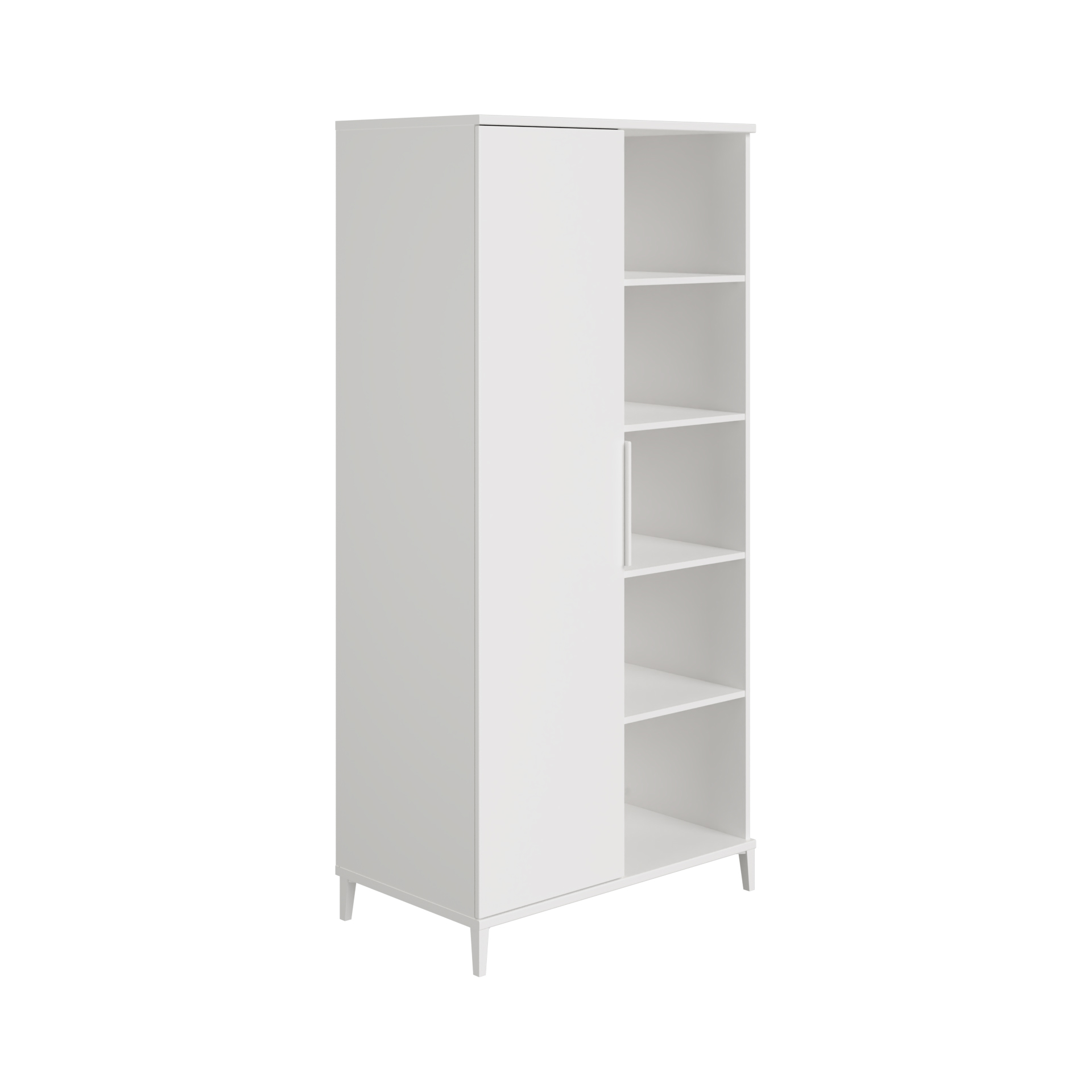 Transland - Armoire 1 porte avec ouverture Helory BLANC Transland