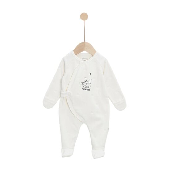 P’tit bisou Pyjama Mon Trousseau Chaton Ecru Poudre 