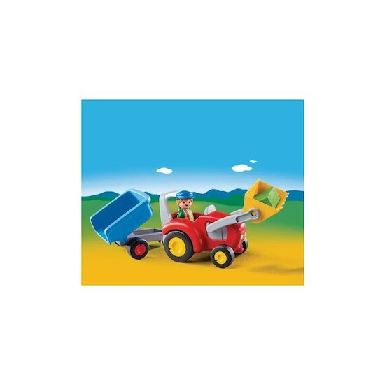 Playmobil Tracteur Enfant avec Remorque