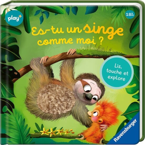 Play+ Livre Es-tu un singe comme moi? Multicolore 