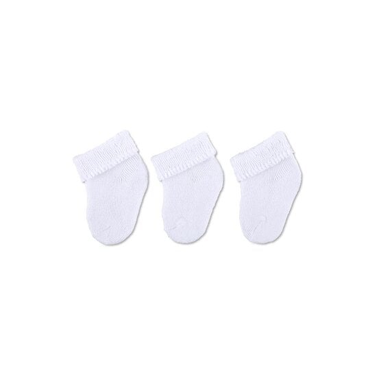 Sterntaler Chaussettes nouveau-né Pack 3 blanc 