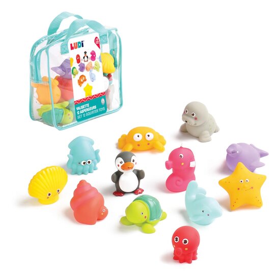 Ludi Jouets de bain aspergeurs 12 mers Multicolore 