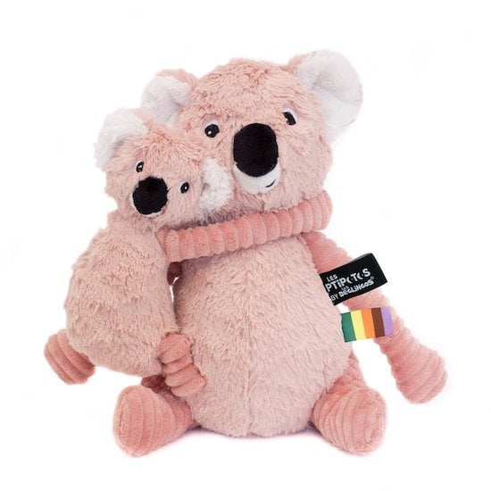 Les Déglingos Peluche Ptipotos Le Koala Rose 