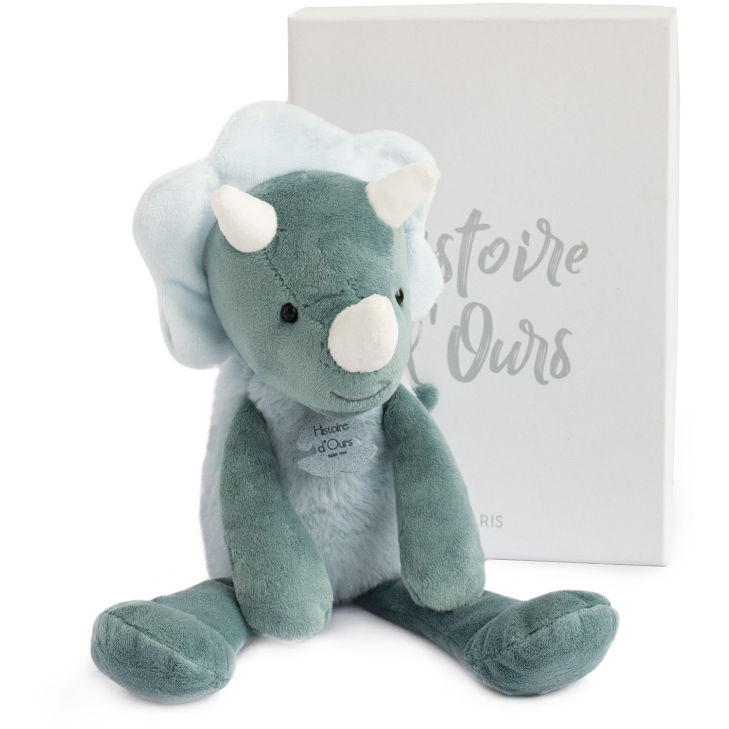 HISTOIRE D'OURS - Peluche Sweety chou -dino VERT Histoire d'Ours