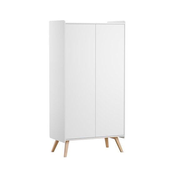 Vox Armoire 2-portes Vintage Blanc/chêne 