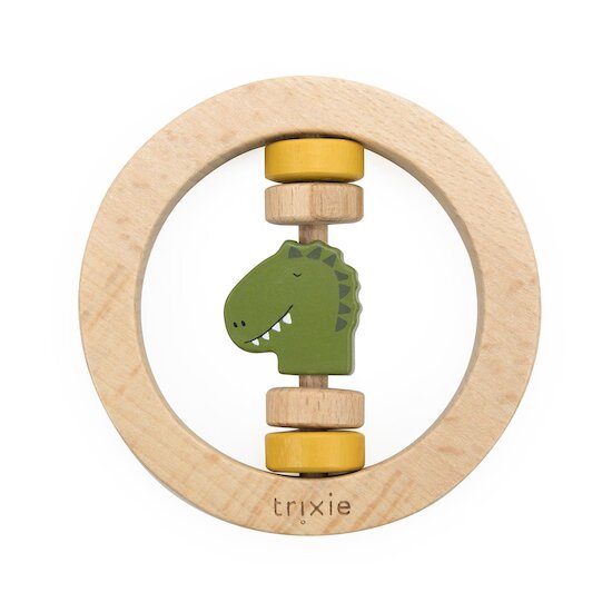 Trixie Hochet Rond en bois  Mr. Dino 