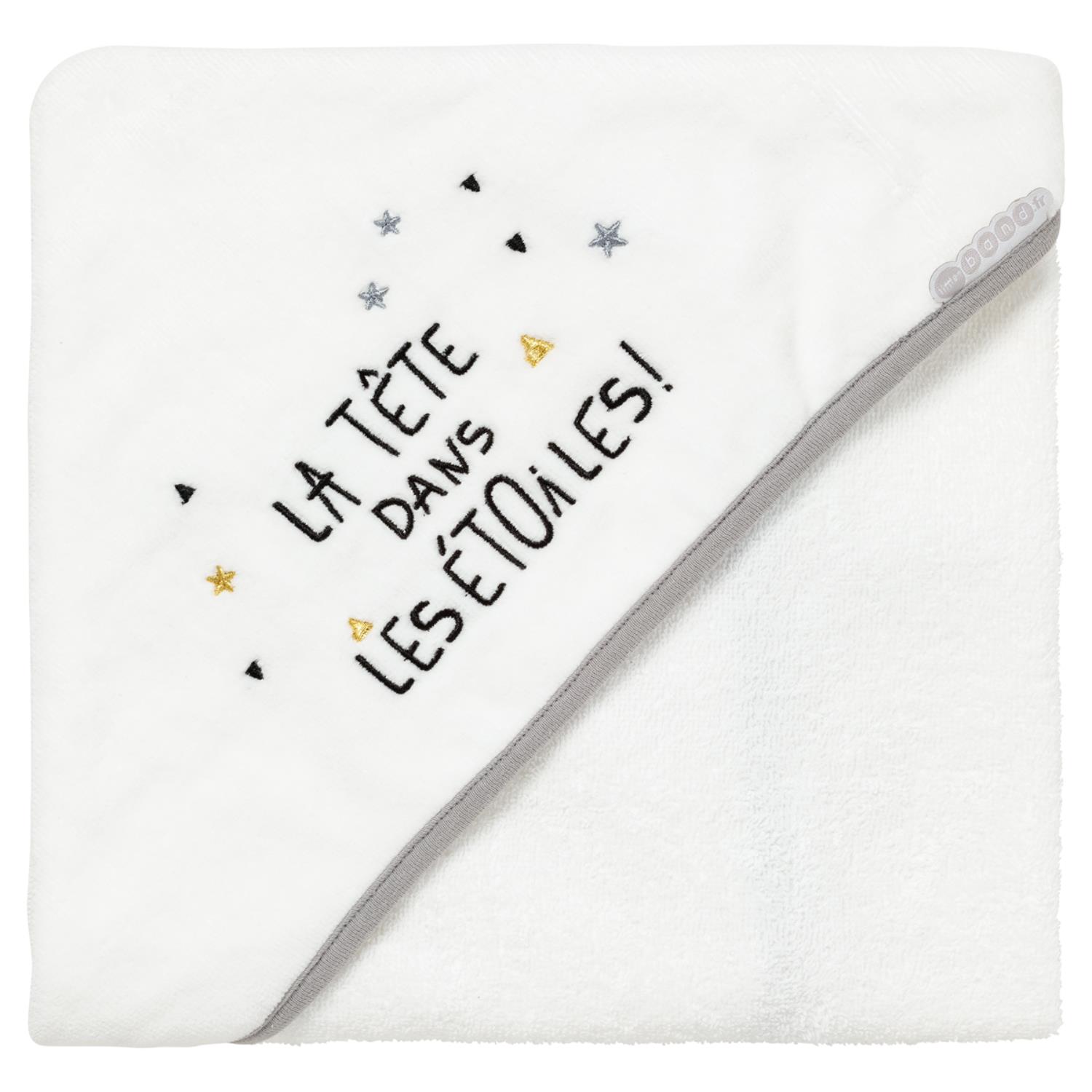 Little Band - Cape de bain Etoiles filantes BLANC Little Band