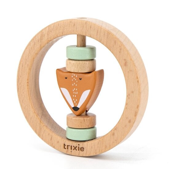 Trixie Hochet rond en bois Mr. Fox 