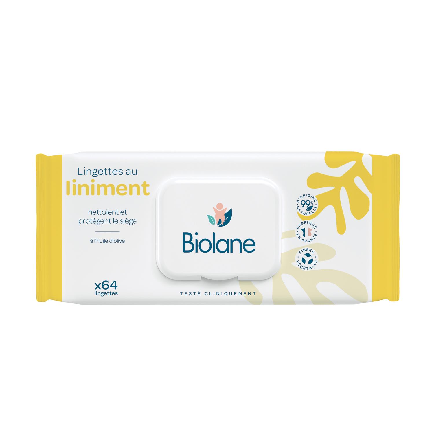 Biolane Lingettes au liniment MULTICOLORE