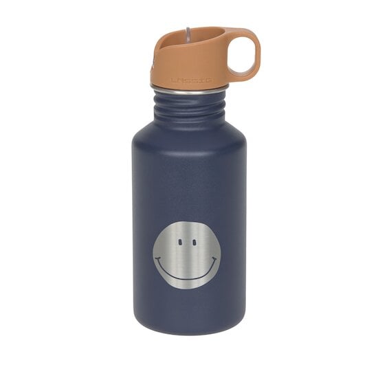 Lässig Gourde pour enfant inox Little Gang Smile Bleu marine 500 ml