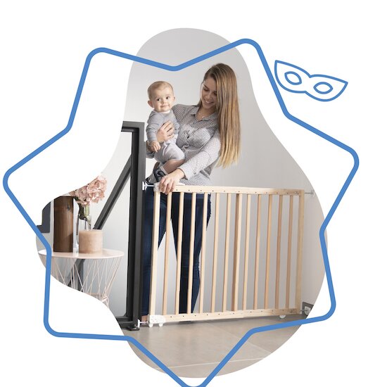 Barrière d'escalier et de balustre avec trousse d'installation double  Summer Infant